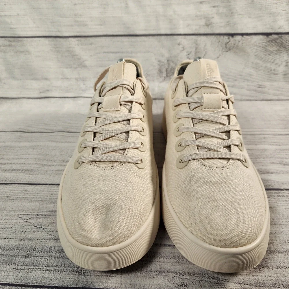 Allbirds Mens Size 9 Cruiser Canvas Sneakers Cream Beige Low Top Shoes